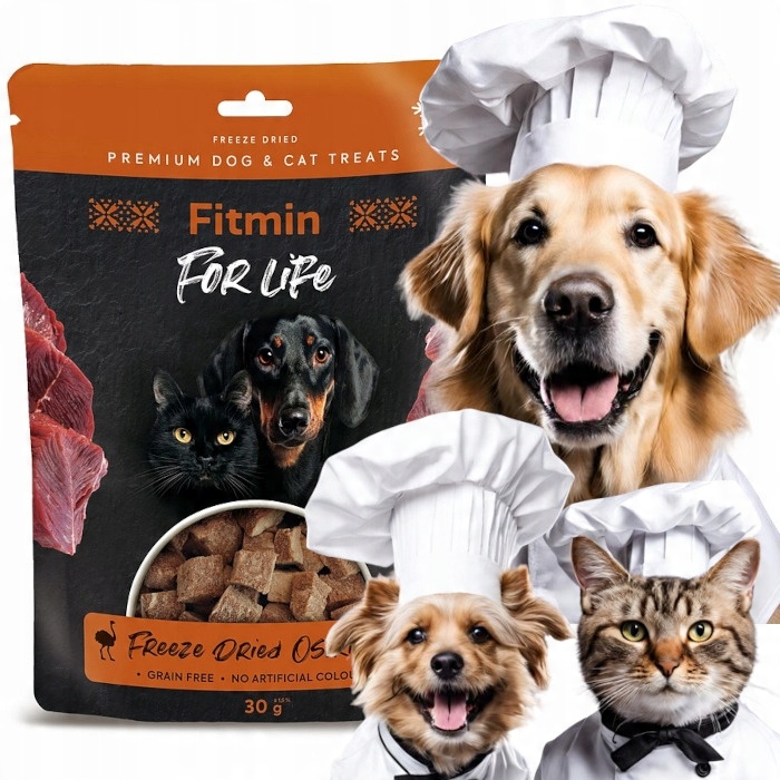 Fitmin For Life Dog&#038;Cat Freeze Dried Ostrich with Chicken / ze Strusiem 30g