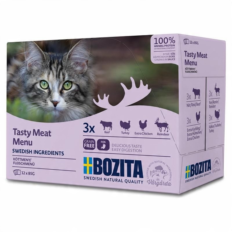 BOZITA MIĘSNE KAWAŁKI W SOSIE dla kota 12x85g