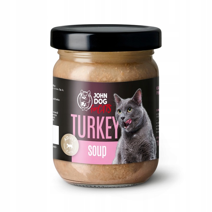 John Dog for Cats karma mokra kot ZUPA 100g indyk