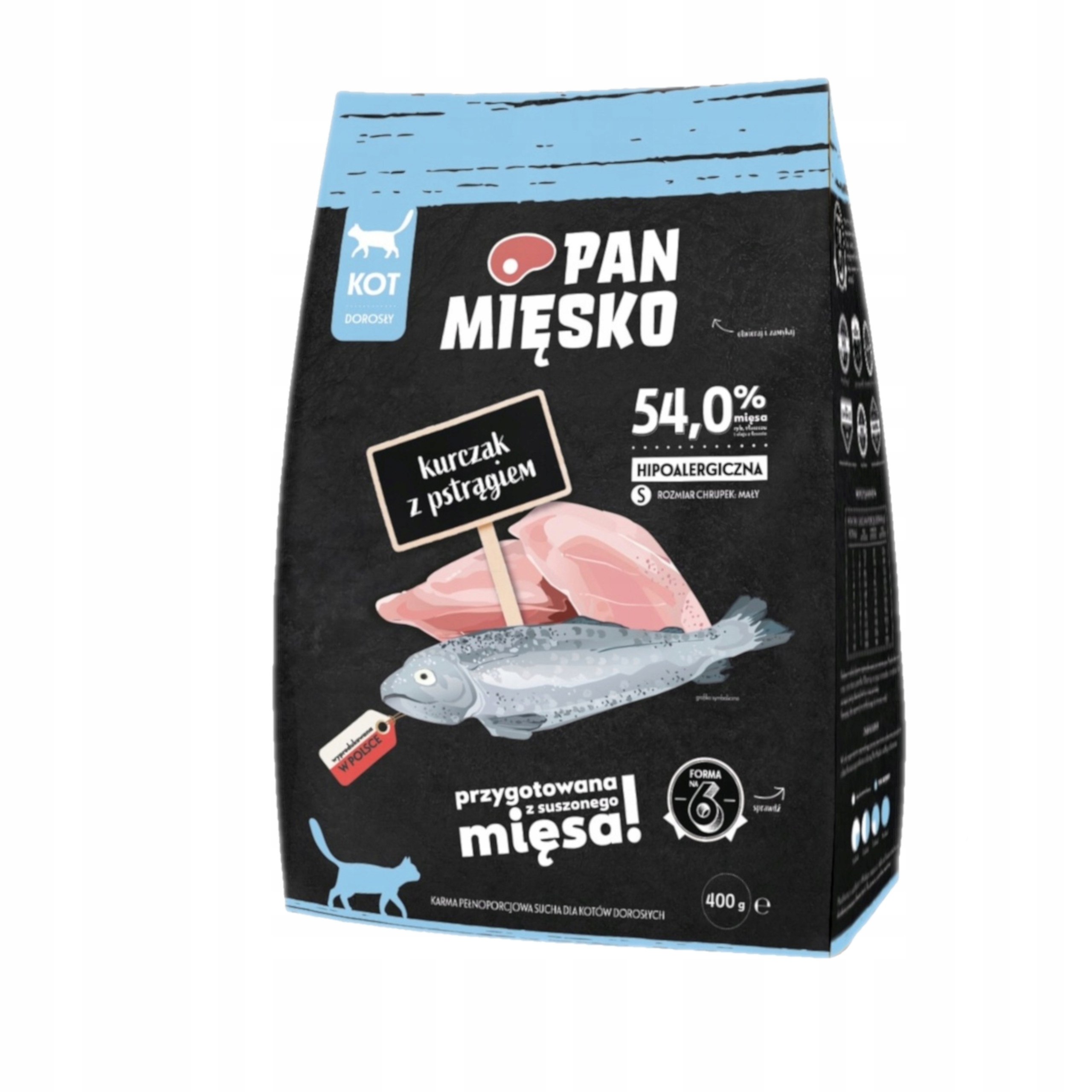 Pan Mięsko dla Kota Kurczak z Pstrągiem S 400g