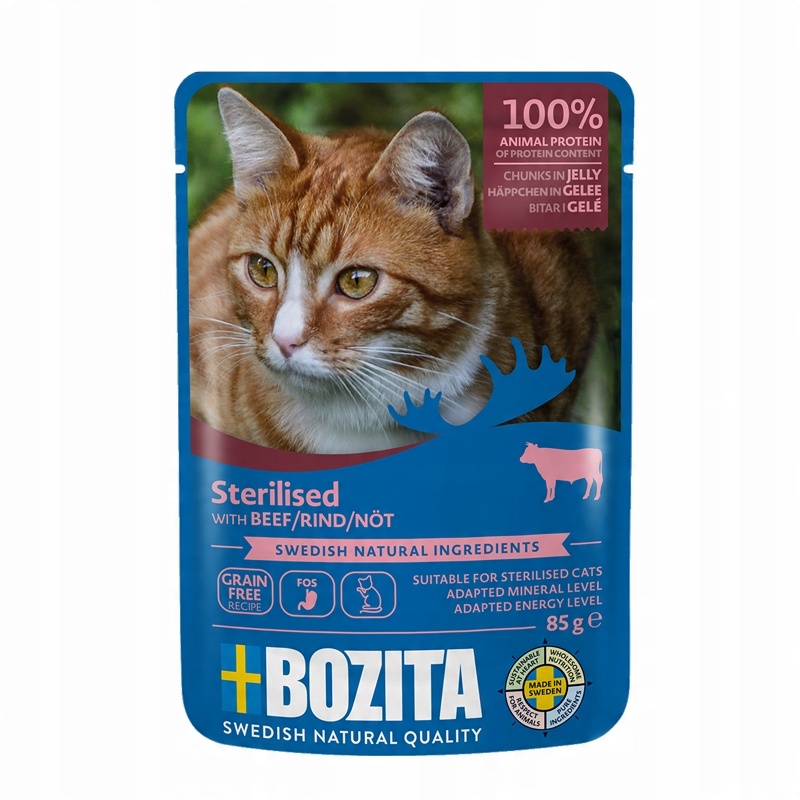 BOZITA Zestaw 12 saszetek multibox strelised mięsne w galaretce12X85G