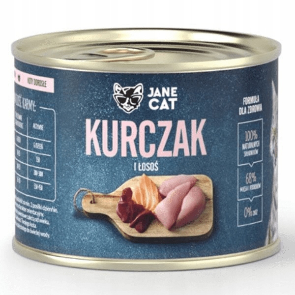 Jane Cat ADULT KARMA MOKRA kurczak i łosoś 200g