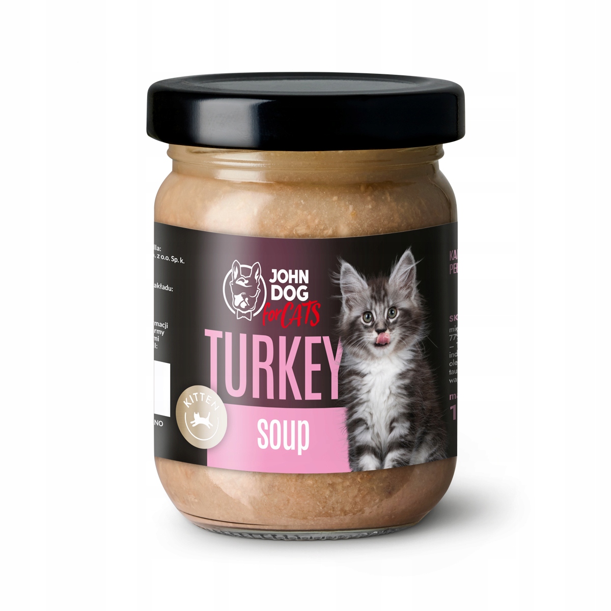 John Dog for Cats dla Kociąt Zupa Indyk słoik 100g