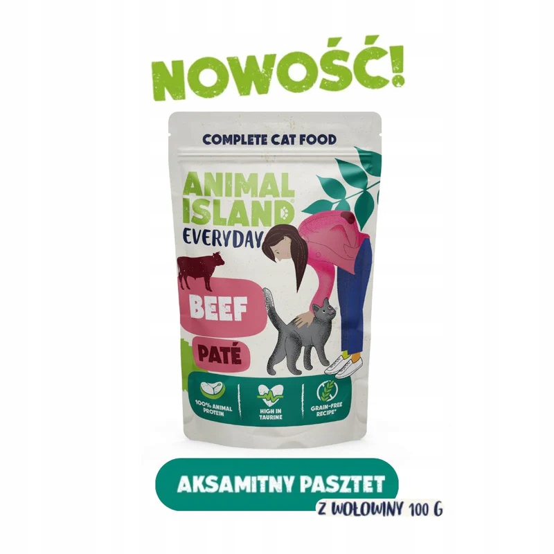 Animal Island karma mokra wołowina 100g