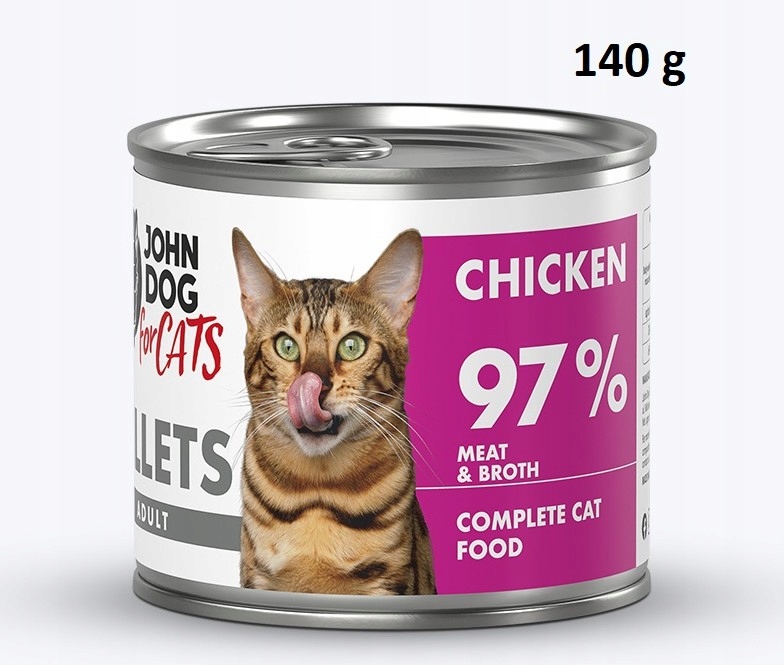 John Dog For Cats Filety Kurczak 140g