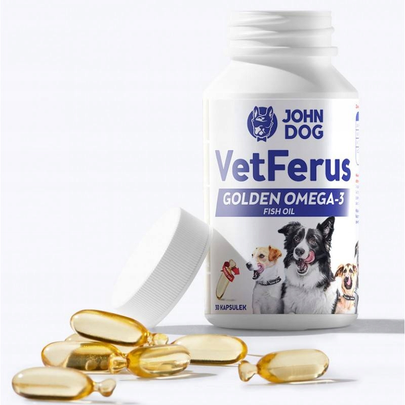 John Dog VetFerus Golden Omega-3 Fish Oil 30 kaps