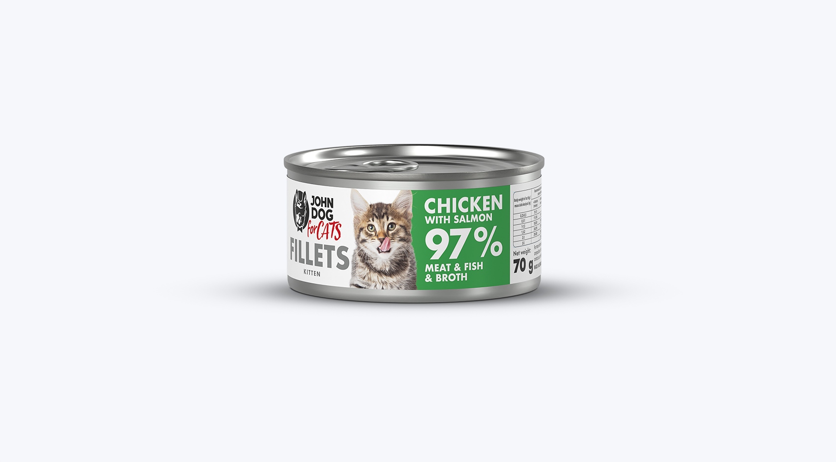 John Dog For Cats Filet Kurczak Łosoś Dla Kociąt 70g