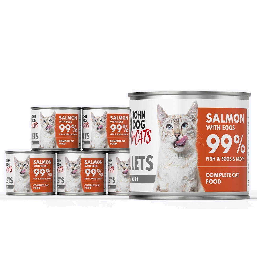 John Dog For Cats Fillets Łosoś z Jajkami 140g