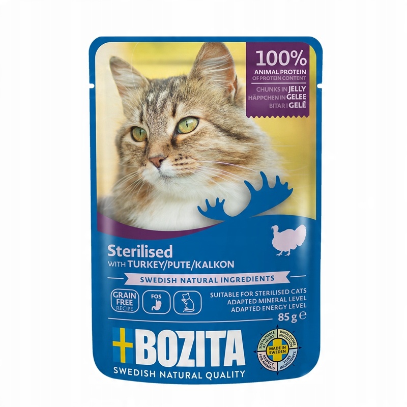 BOZITA Zestaw 12 saszetek multibox strelised mięsne w galaretce12X85G
