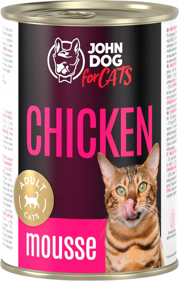 John Dog for Cats karma mokra kurczak mus 400g