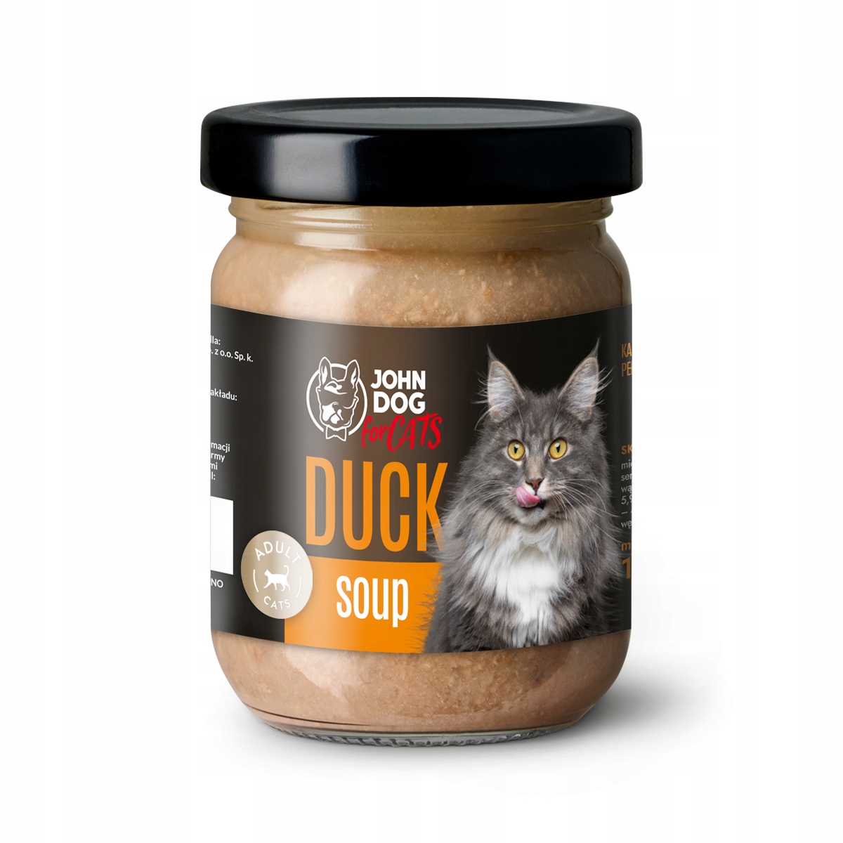 John Dog for Cats karma mokra kot ZUPA 100g kaczka
