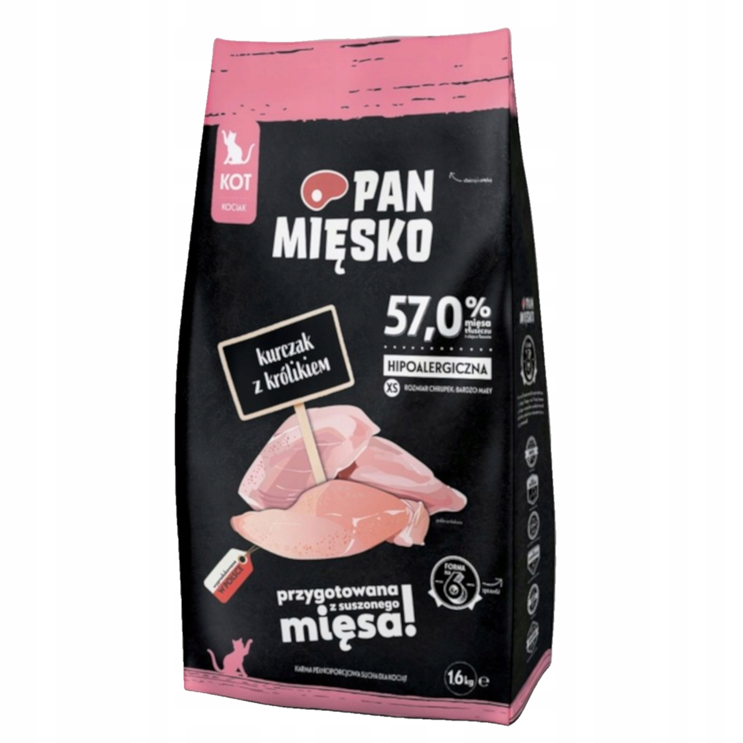 Pan Mięsko Kot 1,6kg Kurczak z Królikiem XS