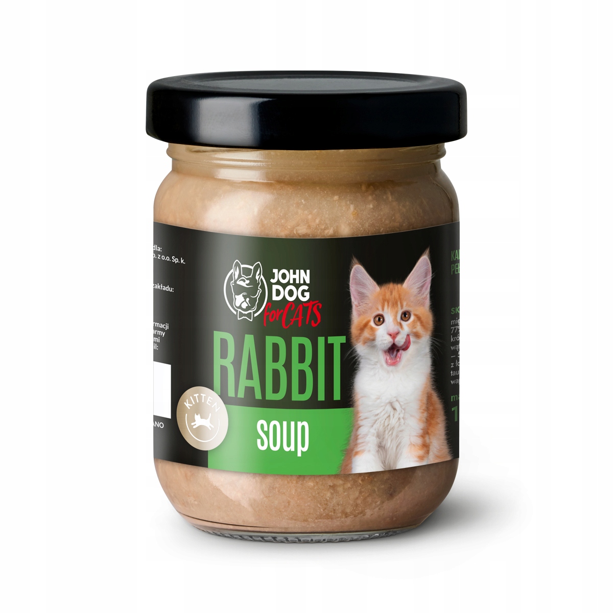 John Dog for Cats dla kociąt ZUPA 100 g królik