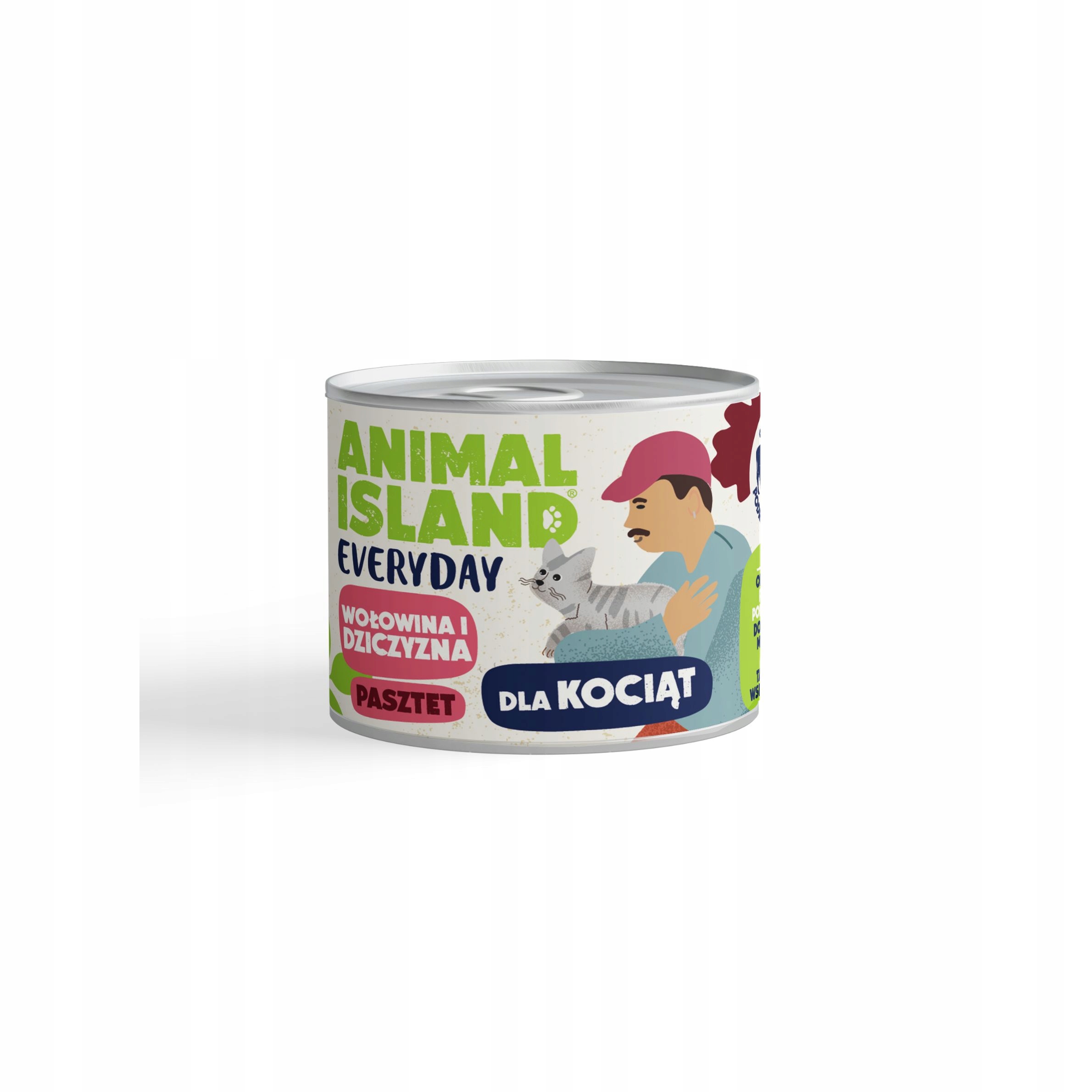 Karma dla Kociąt Animal Island Wołowina i Dziczyzna 185g Everyday Bez Zbóż