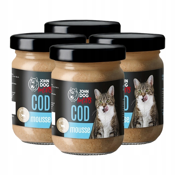 John Dog for Cats karma mokra mus dorsz 100g