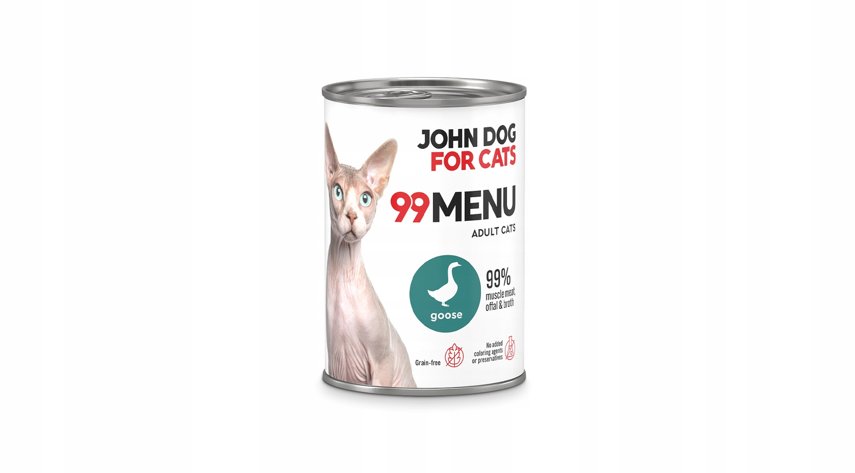 John Dog for Cats 99menu karma mokra gęś 400g