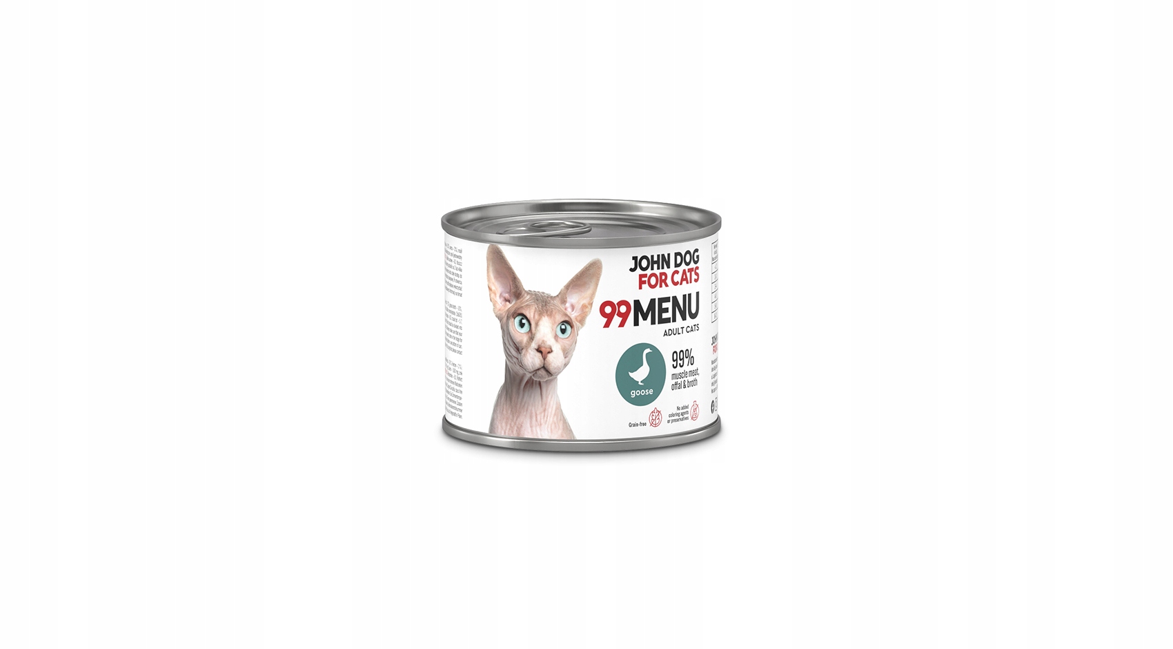 John Dog for Cats 99 menu karma mokra dla kota gęś 200 g
