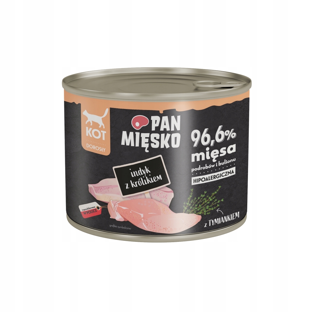Pan Mięsko Indyk z królikiem karma mokra dla kota 200g