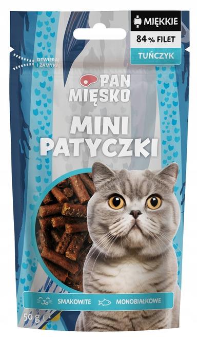 Pan Mięsko Przysmak dla kota Mini patyczki Tuńczyk 50g