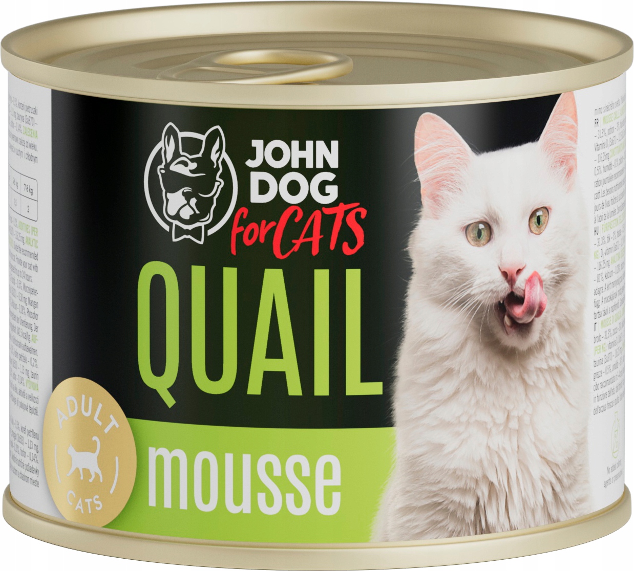 John Dog for Cats karma przepiórka mus 200 g
