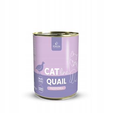 Pokusa CatLine karma mokra Quail / Przepiórka 400g KITTEN