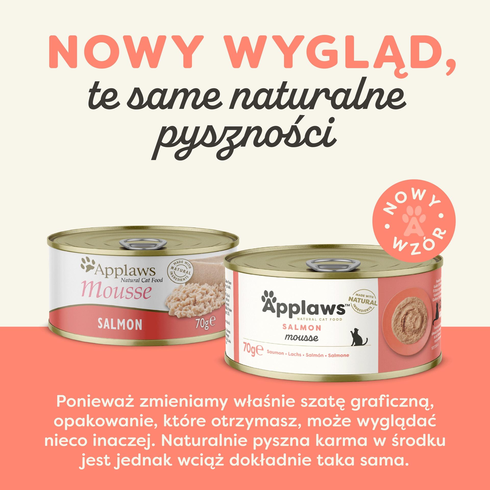 Applaws Mousse mus Łosoś karma mokra dla kota 70g