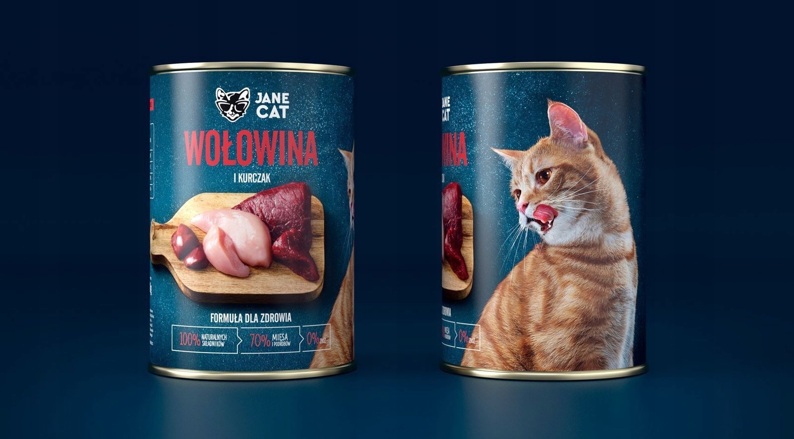 Jane Cat karma mokra wołowina i kurczak 400g
