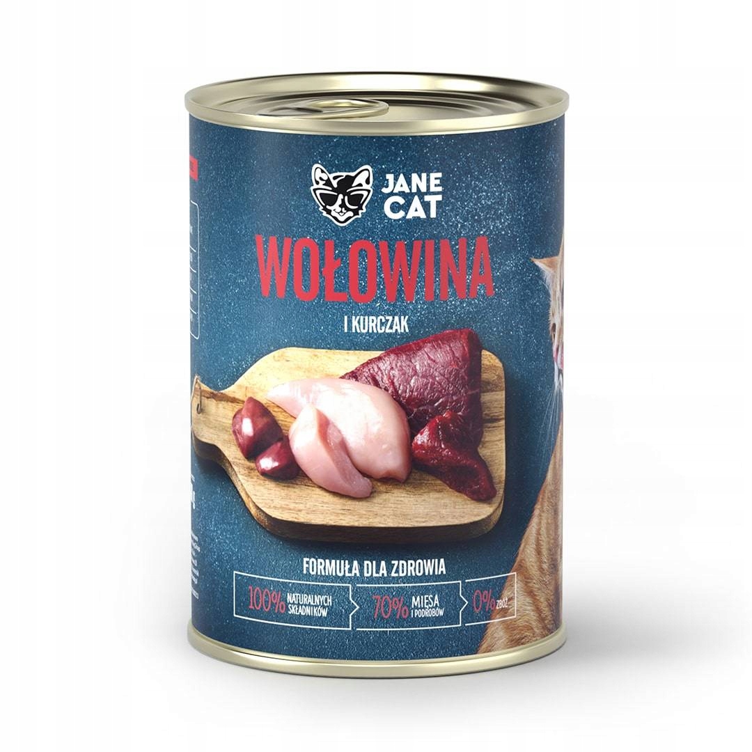 Jane Cat karma mokra wołowina i kurczak 400g