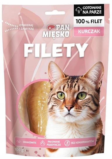 PAN MIĘSKO Kot Przysmak Filety Kurczak 100g