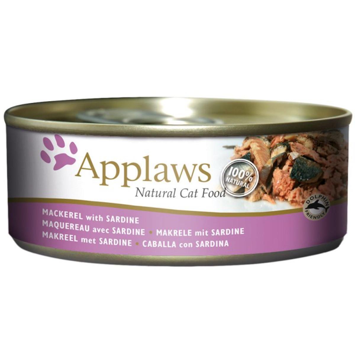 Applaws Makrela i Sardynki w rosole dla kota 156g