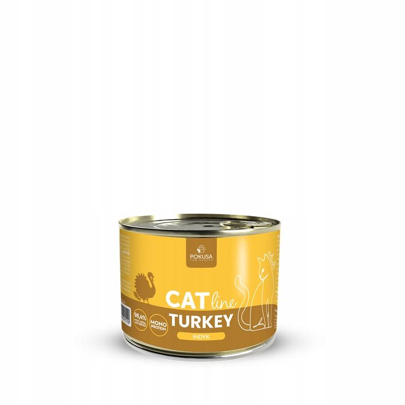 POKUSA &#8211; CatLine &#8211; Indyk &#8211; 200g &#8211; Karma Mokra dla Kota