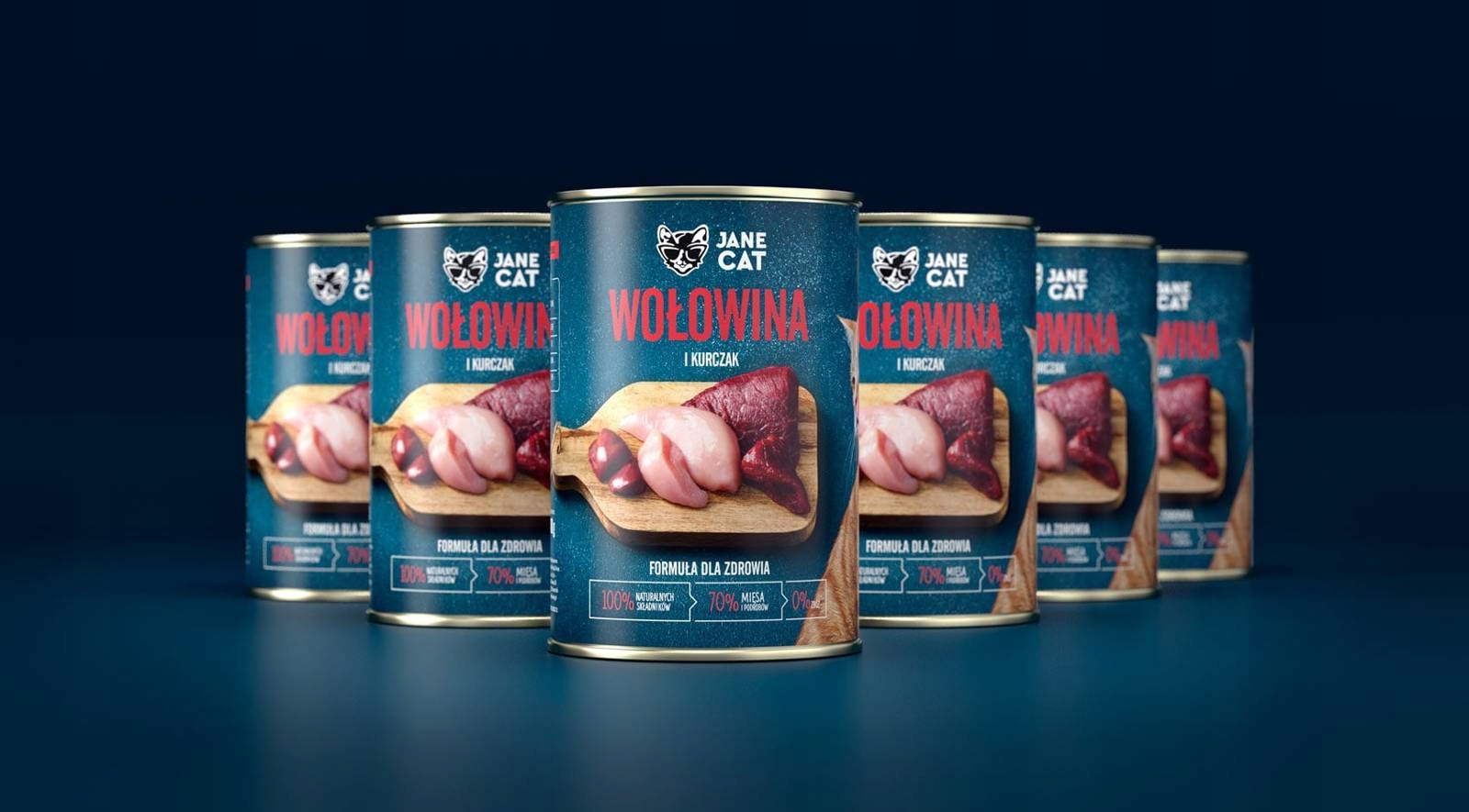 Jane Cat karma mokra wołowina i kurczak 400g