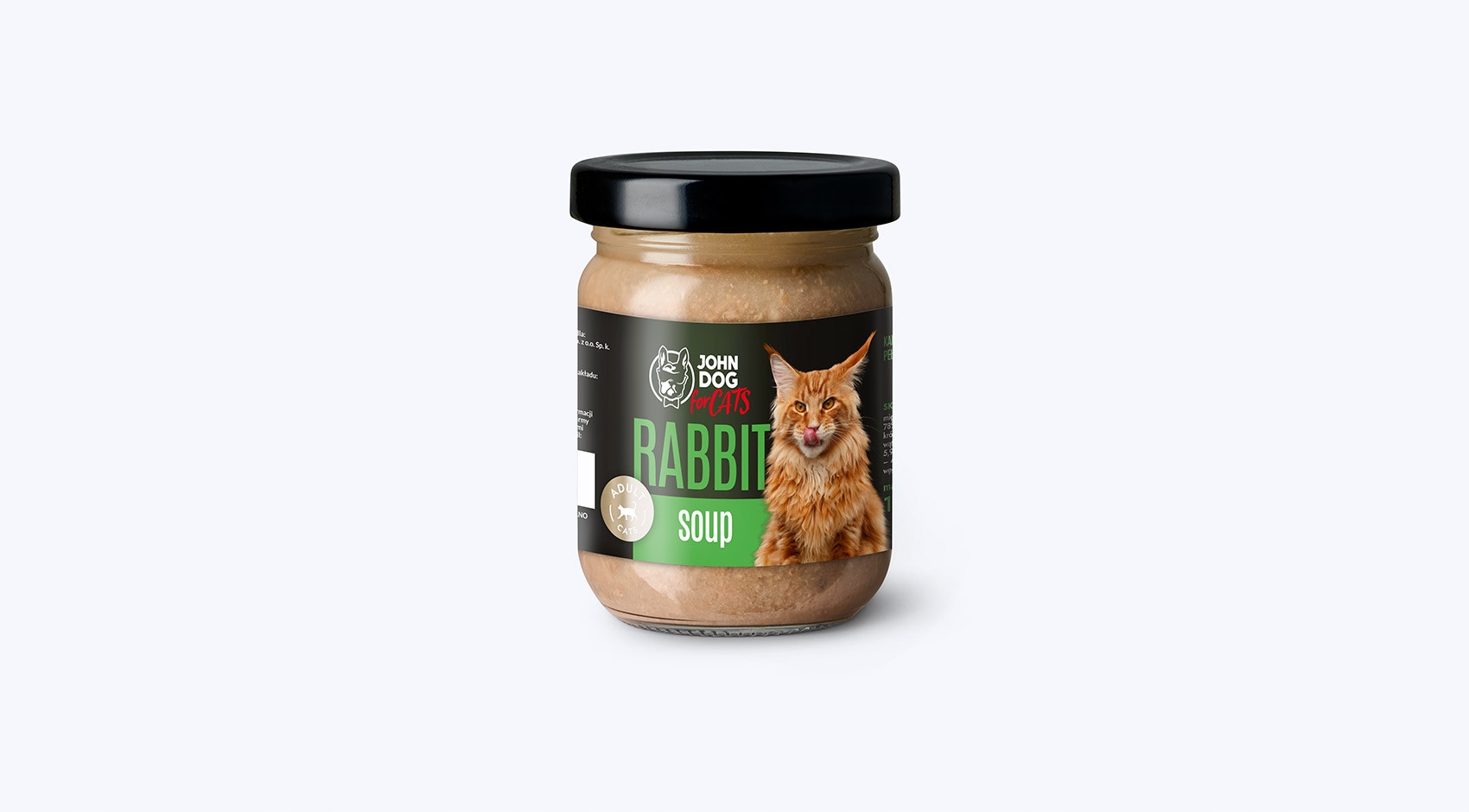 John Dog for Cats karma dla kota ZUPA 100g królik
