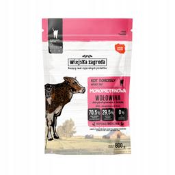 WIEJSKA ZAGRODA Sucha Karma 800g Monoproteinowa Wołowina 800g dla Kota