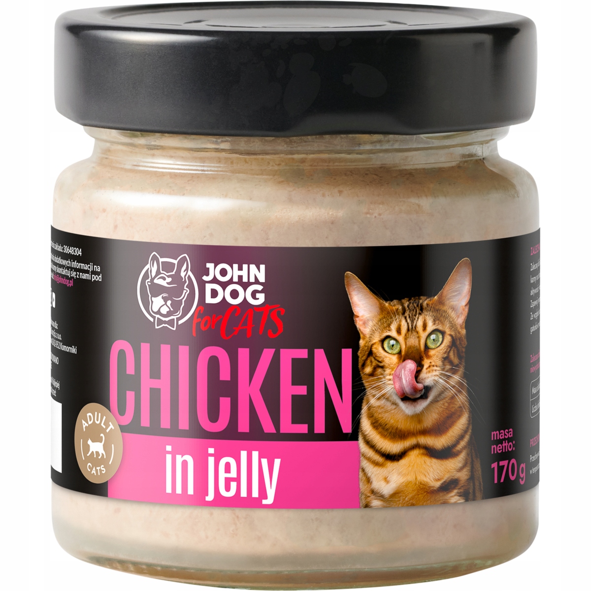John Dog for CATS | Karma mokra Kurczak galaretka 170g