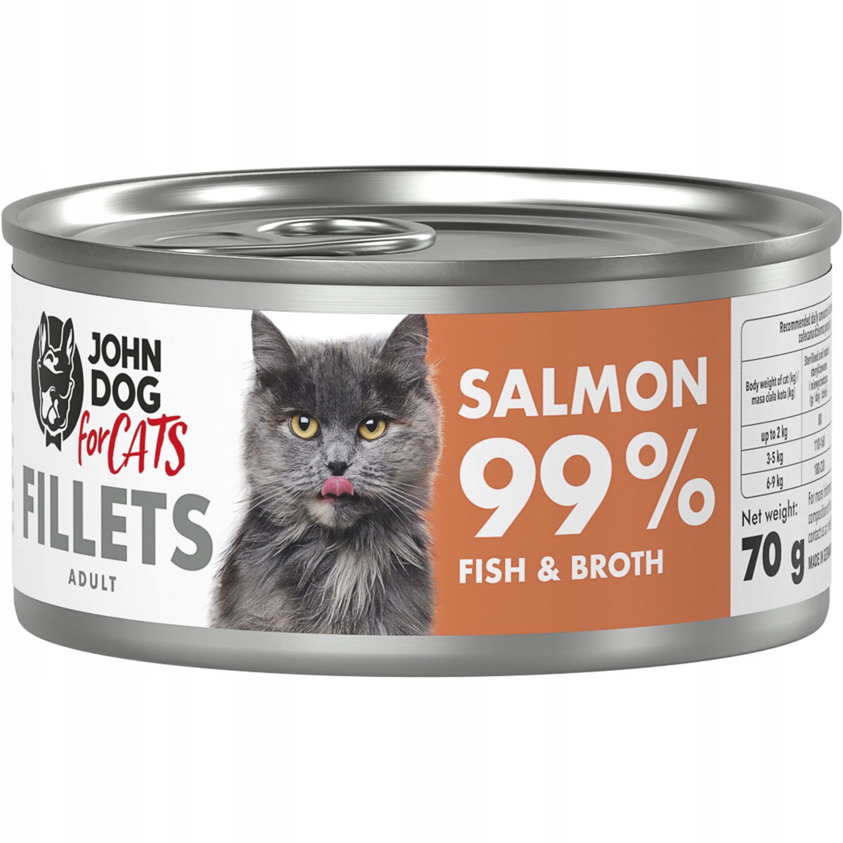 JOHN DOG FOR CATS FILETY ŁOSOŚ 70g