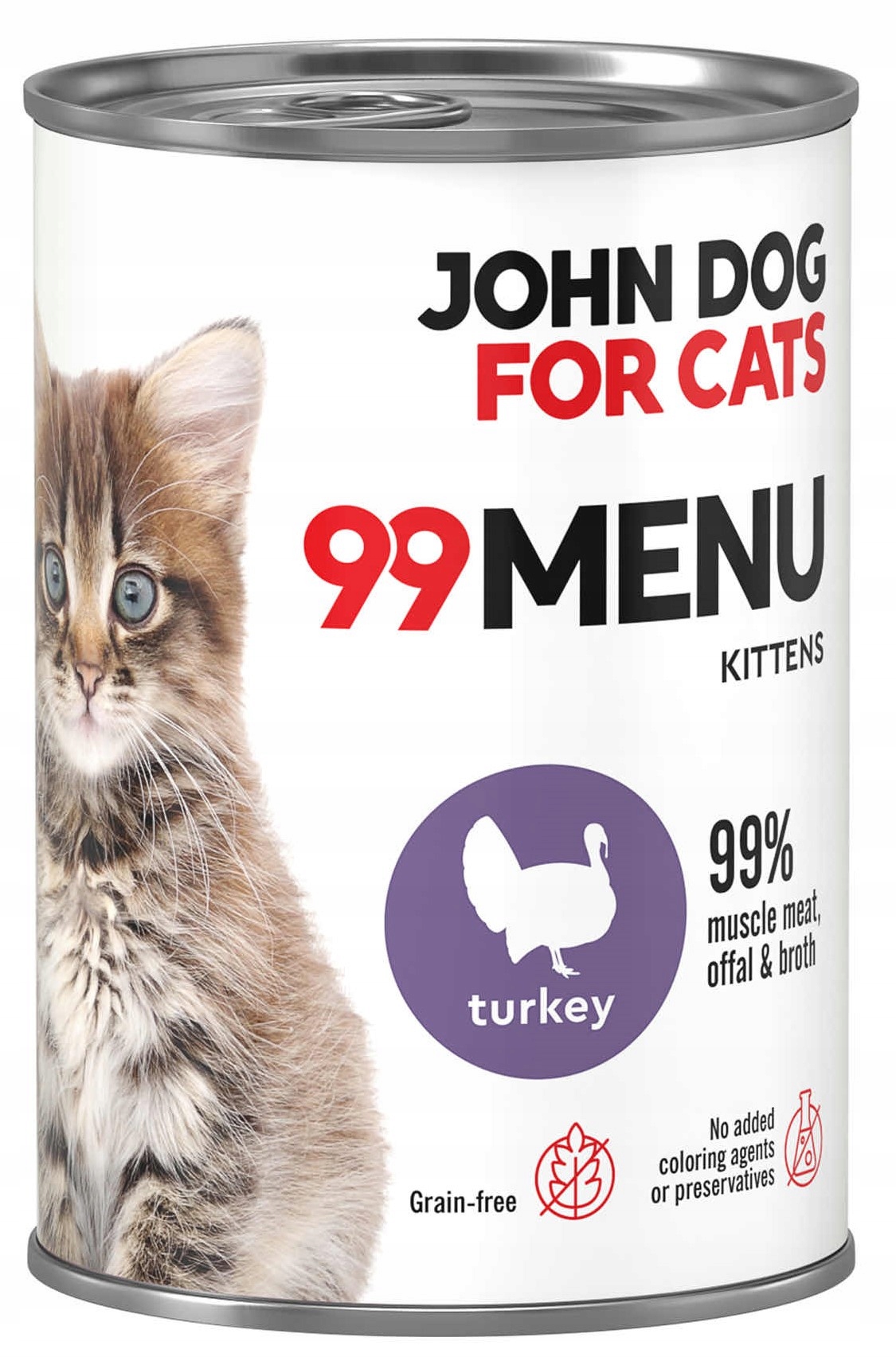 JohnDog ForCat 99 Menu Kocięta Indyk 400g
