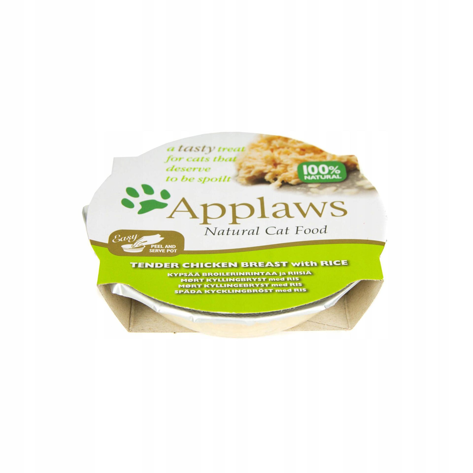 Applaws miseczka dla kota Pierś z Kurczaka z Ryżem 60g