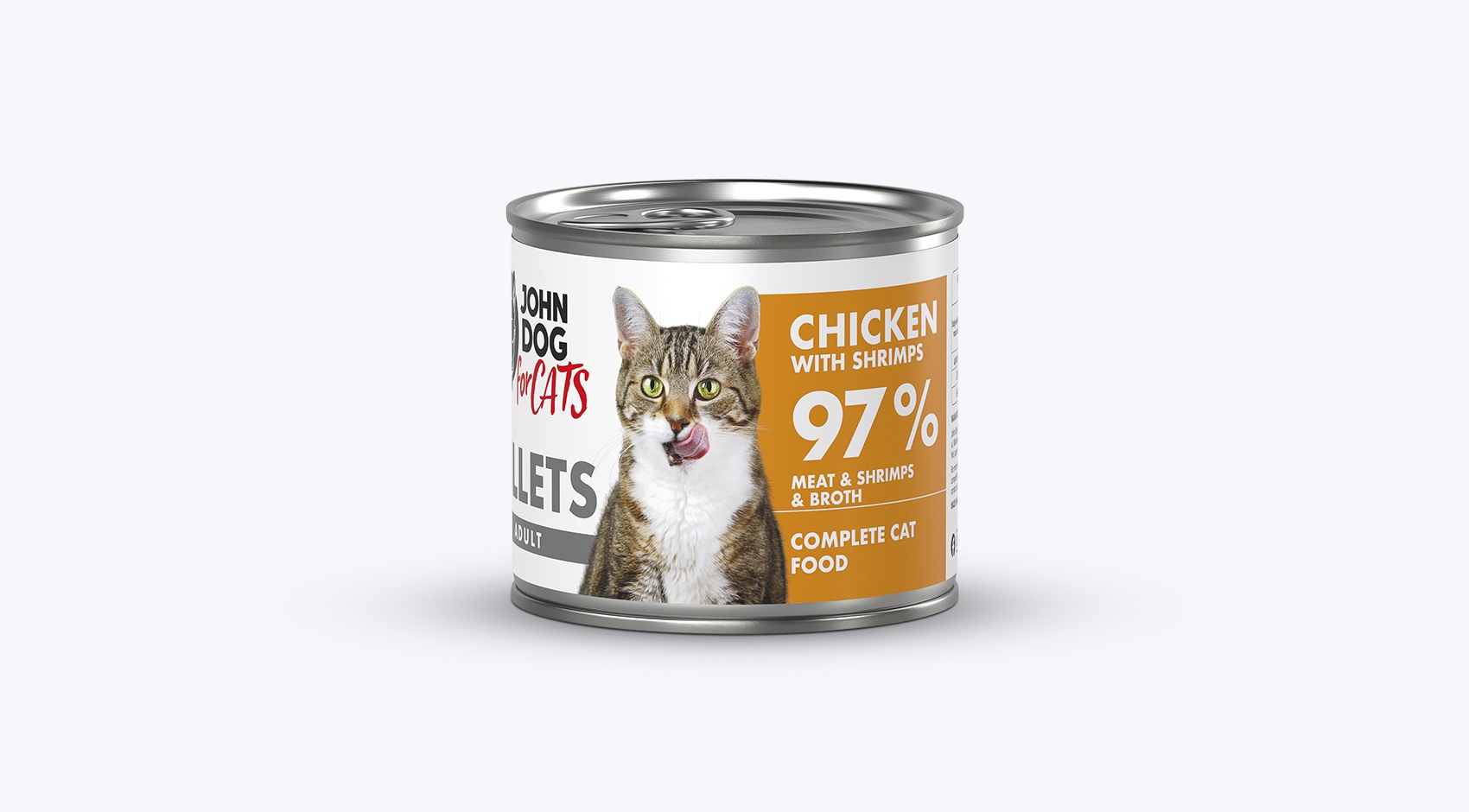 John Dog For Cats Fillets Kurczak Krewetki 140g