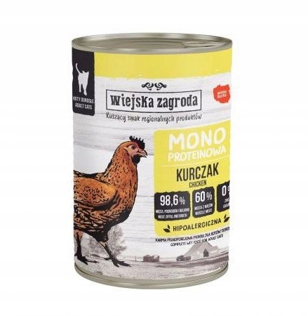 Wiejska Zagroda karma mokra kurczak 400g