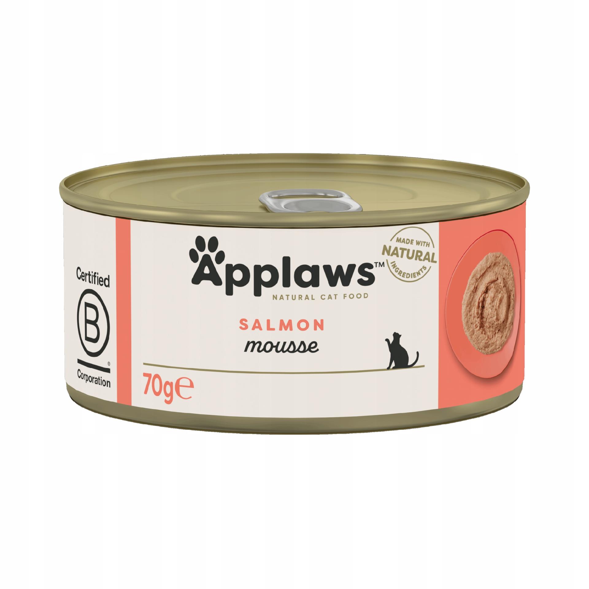 Applaws Mousse mus Łosoś karma mokra dla kota 70g