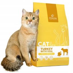 POKUSA Karma bezzbożowa sucha dla Kotów CatLine Indyk z Cielęciną 1kg