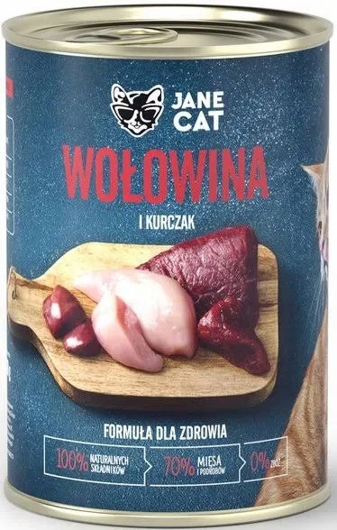 Jane Cat karma mokra wołowina i kurczak 400g