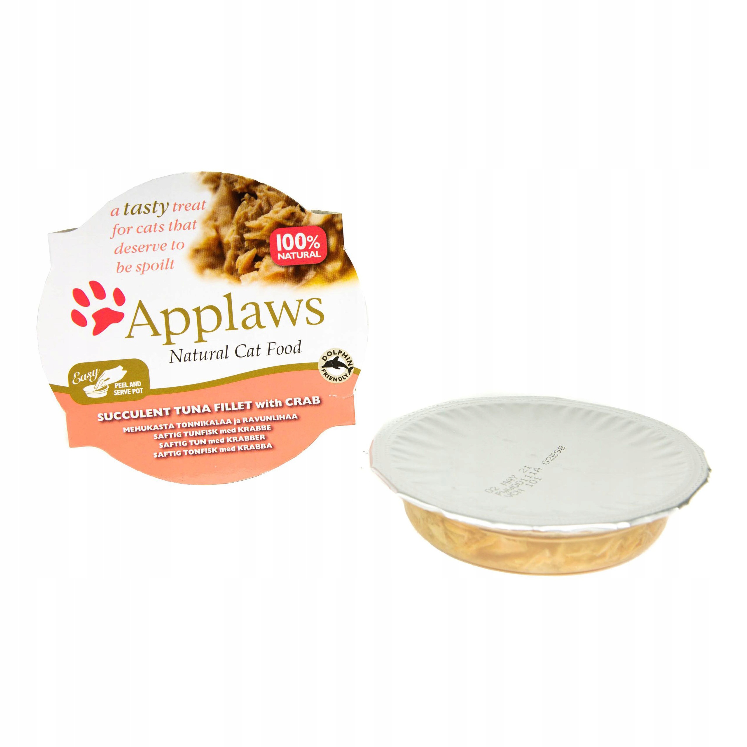 Applaws karma mokra dl kota tuńczyk z krabem miseczka 60g