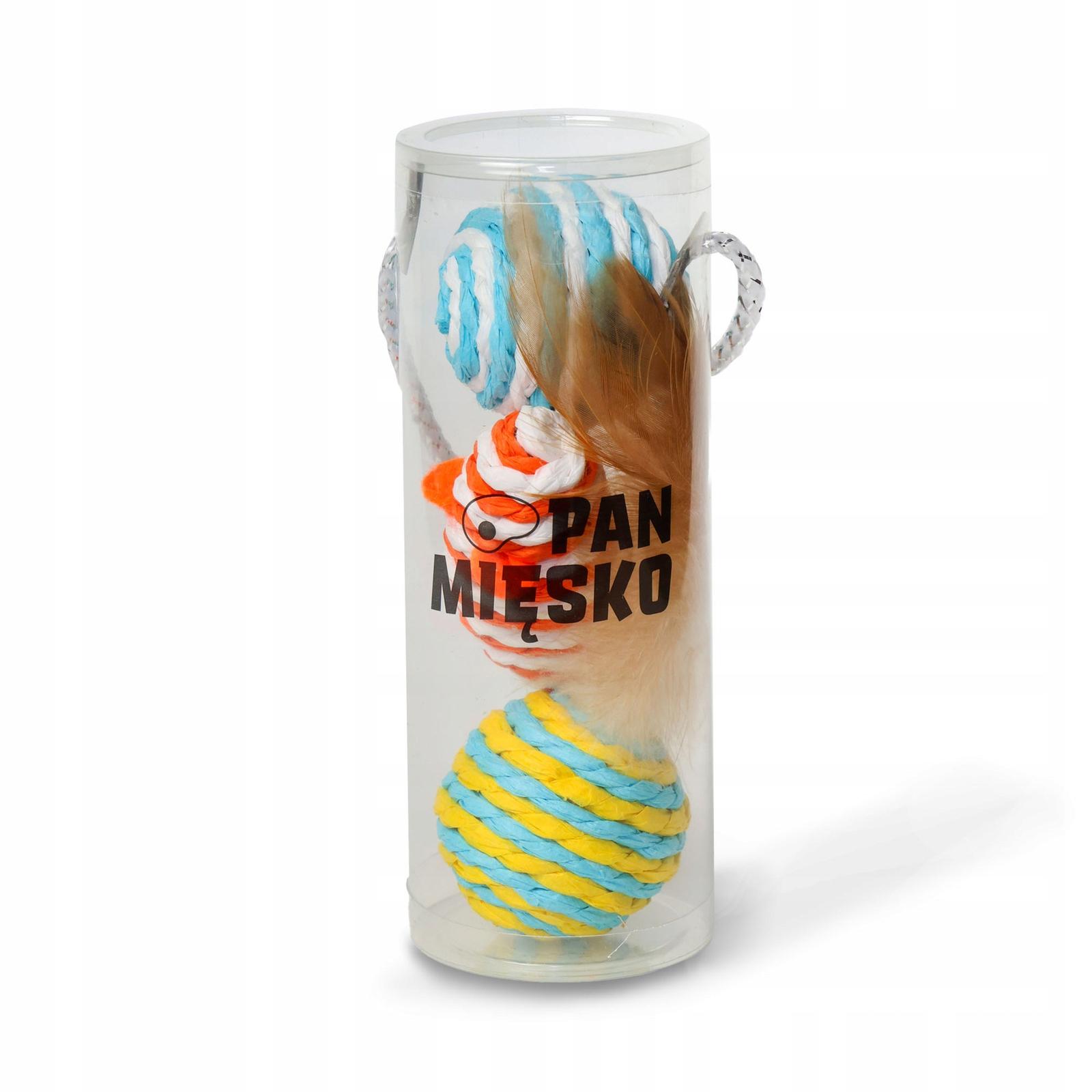 Myszka dla kota Pan Mięsko ZESTAW ZABAWEK DLA KOTA