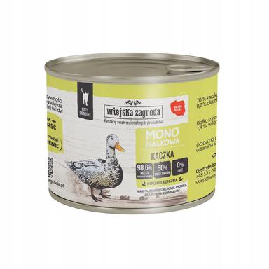 Wiejska Zagroda karma mokra monobiałkowa dla kota kaczka 200 g