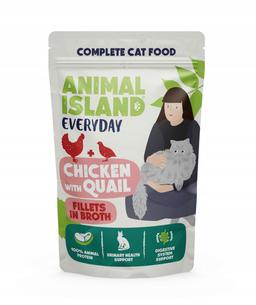 Animal Island dla Kota Saszetki (4x85g) Kurczak z Przepiórką &amp; Jagnięciną