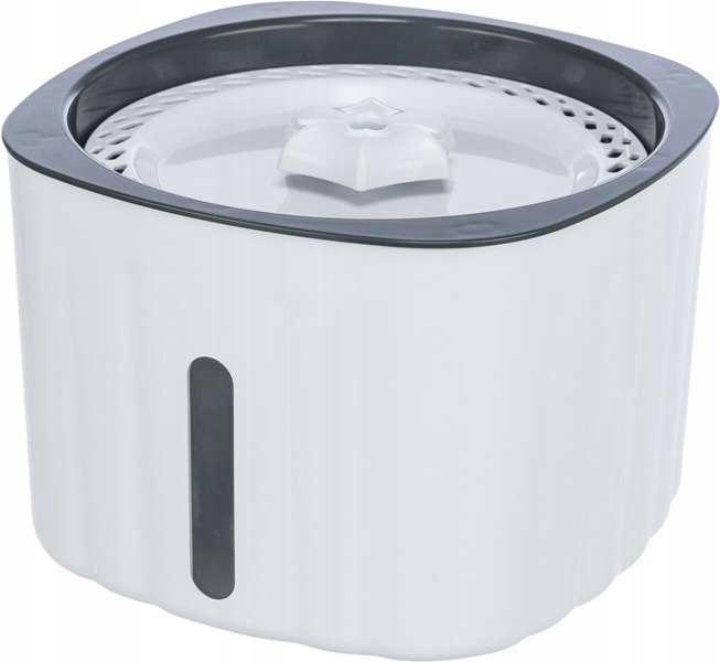 Flower, poidło automatyczne, dla kota, biało/szare, plastik, 2 l