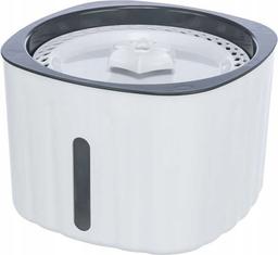 Flower, poidło automatyczne, dla kota, biało/szare, plastik, 2 l