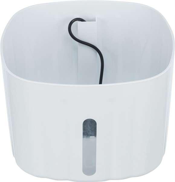 Flower, poidło automatyczne, dla kota, biało/szare, plastik, 2 l